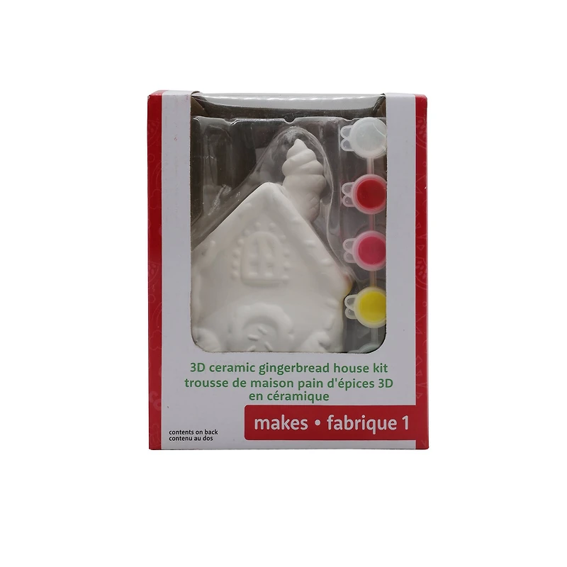 3D Ceramic Gingerbread House Kit by Creatology™