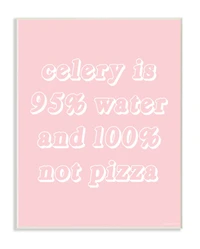 Stupell Industries Celery Is Not Pizza Wood Wall Plaque