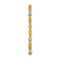 Yellow & White Ceramic Bead Mix by Bead Landing™