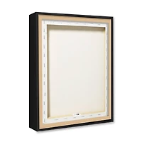 Stupell Industries Vivid Poppies Glass Floral Bouquet Arrangement Framed Floater Canvas Wall Art