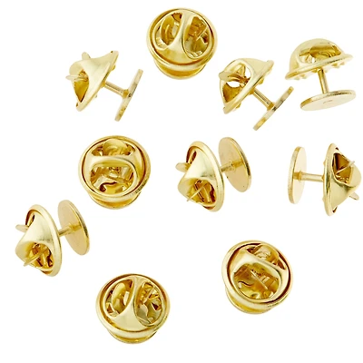 12 Packs: 10 ct. (120 total) Brass Pins with Clutch Backs by Bead Landing™