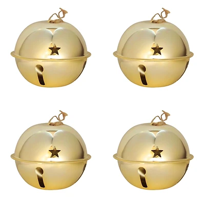 Haute Decor 4ct. 4.7" Nesting Jingle Bell Ornaments