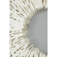 White Paper Handmade Geometric Circle Framed Shadow Box 