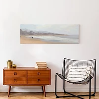 Misty Beach Stroll 36" x 12" Canvas Wall Art