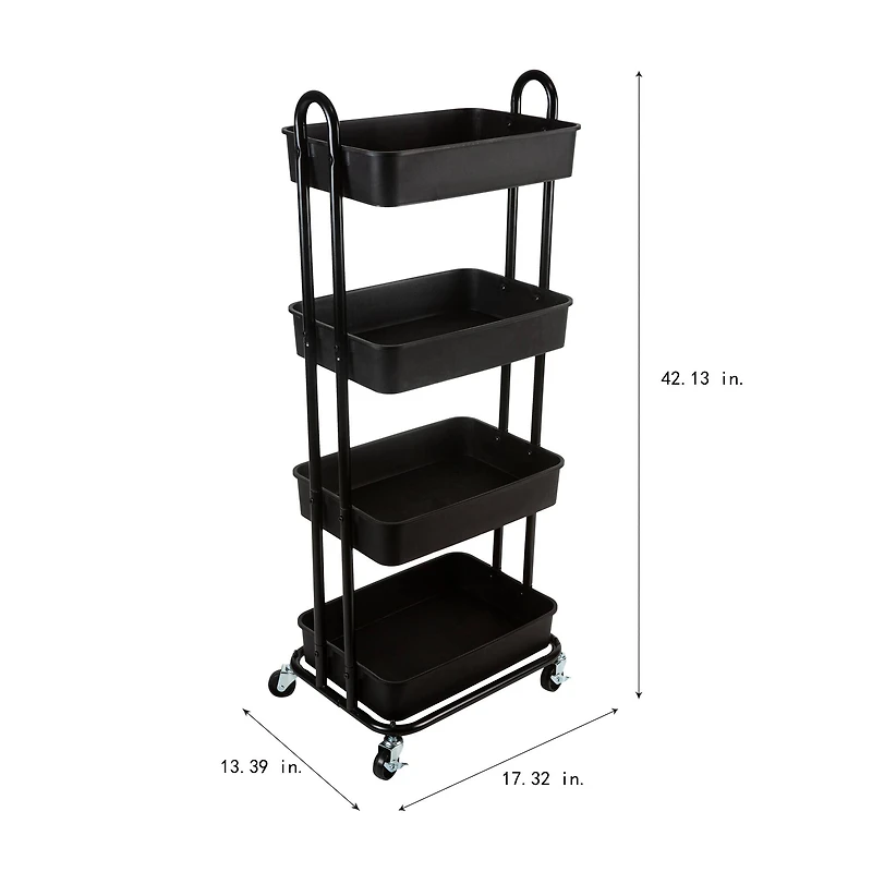 Organize It All -Tier Rolling Multifunctional Storage Cart