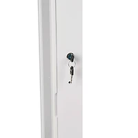 Mind Reader White Wall Mounted Full Length Mirror Jewelry Organizer