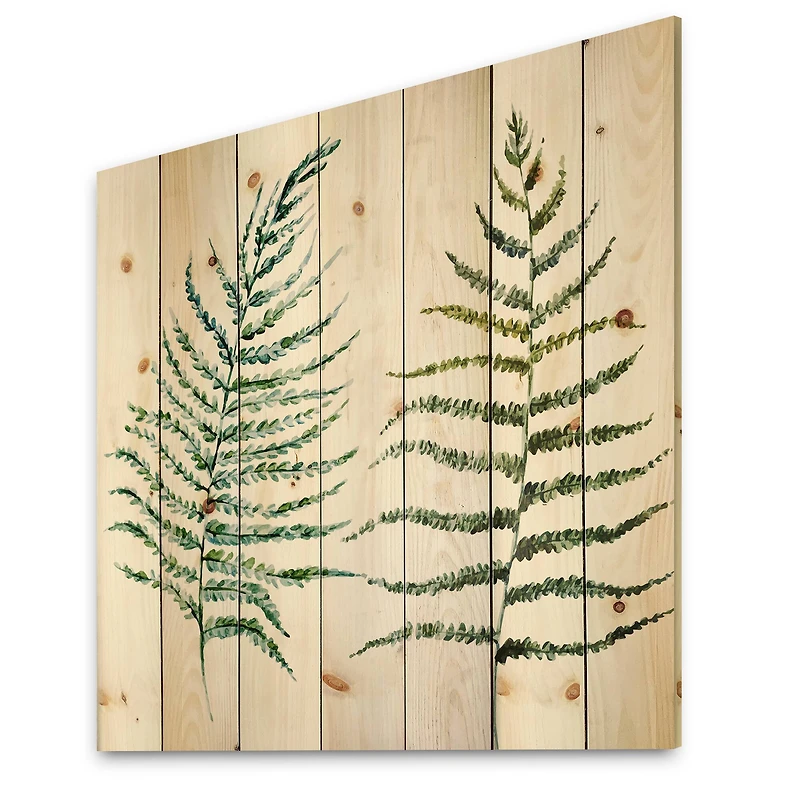 Designart - Two Fern Leaves