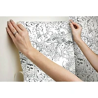 RoomMates Woodland Sketch Peel & Stick Wallpaper