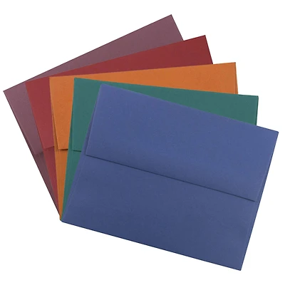 JAM Paper 4.375" x 5.75" Dark Assorted Premium Invitation Envelopes, 125ct.