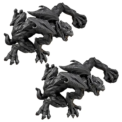 Design Toscano Slither & Squirm Gargoyle Wall Sculpture Set