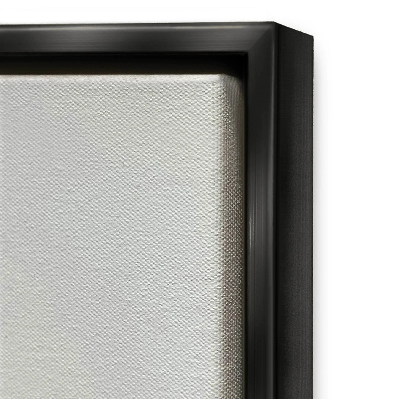 Stupell Industries Natural Forest Floor Mushrooms Ferns Framed Floater Canvas Wall Art