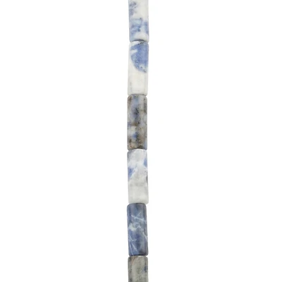Blue & Gray Sodalite Tube, 12mm by Bead Landing™