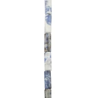 Blue & Gray Sodalite Tube, 12mm by Bead Landing™