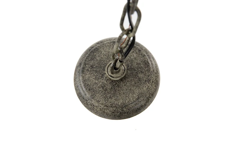 Hello Honey® 38" Brown Rustic Metal and Draped Wood Bead Chandelier