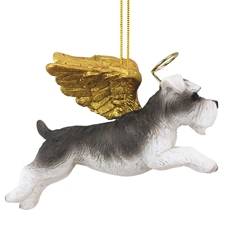 Design Toscano Honor the Pooch Mini Schnauzer Angel Ornament