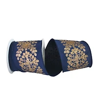 JAM Paper 4" x 10yd. Glitter Wired Filigree Dupioni Glitter Ribbon