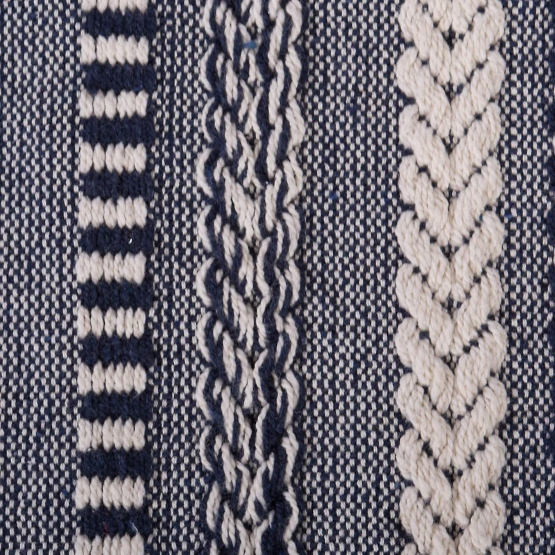DII® Navy Braided Stripe Throw