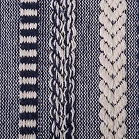 DII® Navy Braided Stripe Throw