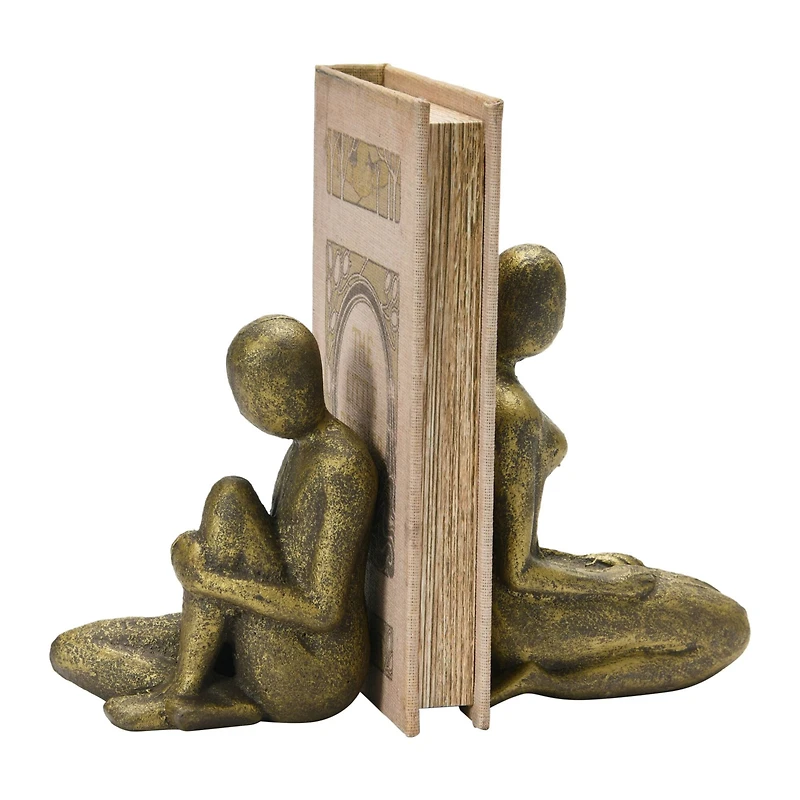 Hello Honey® 9" Sitting Women Bookends Cast Iron, 2ct.
