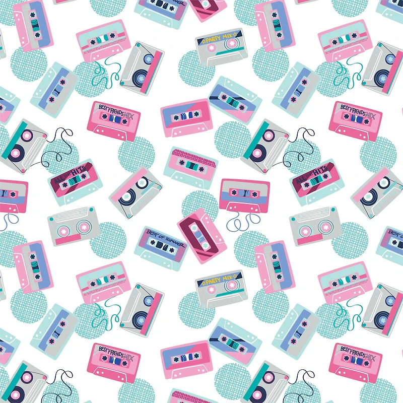 Camelot Fabrics Cassette Tape Cotton Fabric