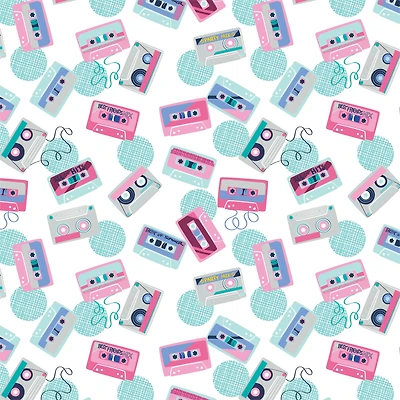 Camelot Fabrics Cassette Tape Cotton Fabric
