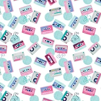 Camelot Fabrics Cassette Tape Cotton Fabric
