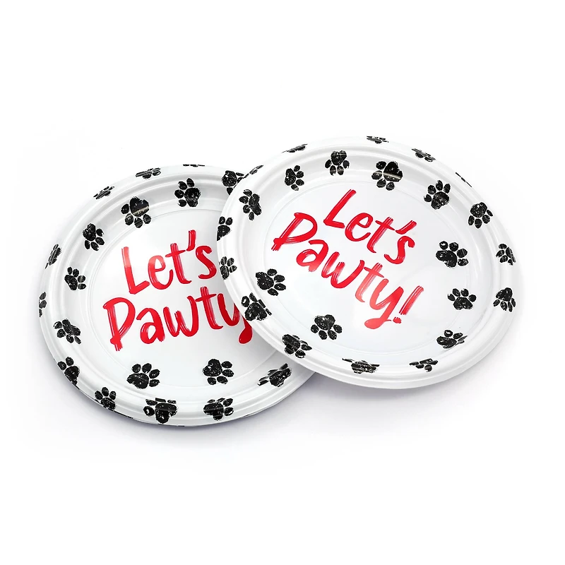 Assorted Pet Picks 7" Pet Party Plastic Plates, 5pc. by Fab Finds