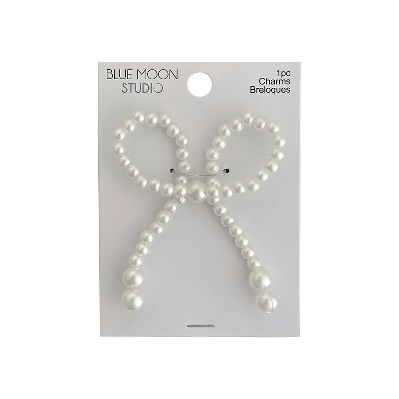 Blue Moon Studio™ Pearl Beaded Bow Charm