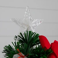 2ft. Fiber Optic Classic Star-Topped Artificial Christmas Tree in Decorative Planter