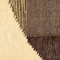 Hello Honey® 24" Brown Abstract Design Hand-Woven Fabric Indoor/Outdoor Lumbar Pillow