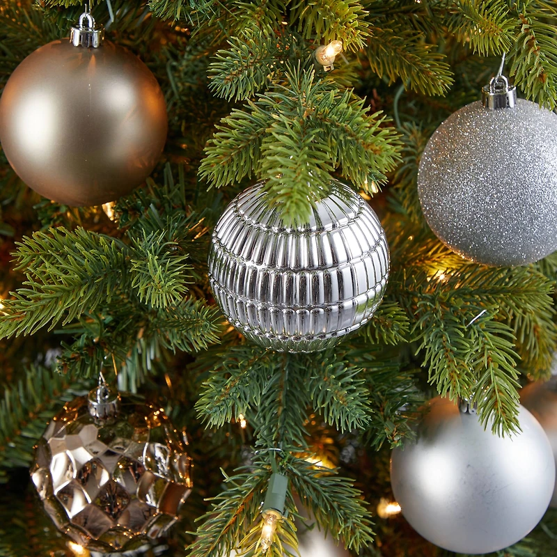 40ct. 3" Gold & Silver Shatterproof Ball Ornaments