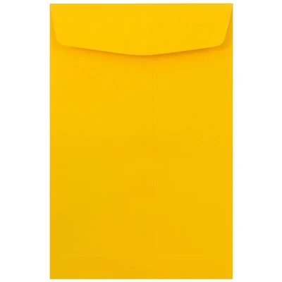 JAM Paper 6" x 9" Sunflower Yellow Open End Catalog Premium Envelopes