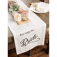 72" Here Comes The Bride Table Runner