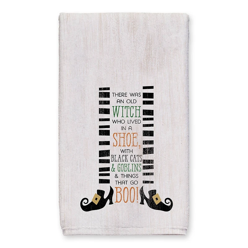 There was an Old Witch 16" x 25" Tea Towel - Set of 2