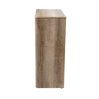 Hello Honey® Coastal Oak Console Table with Storage