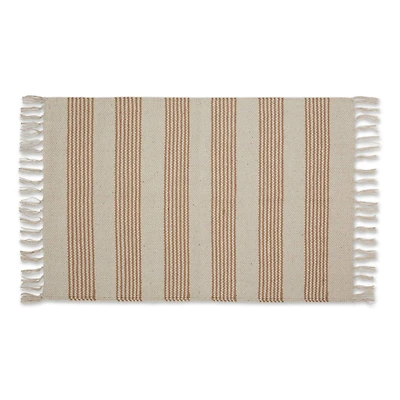 DII® Stone Ticking Stripe Hand-Loomed Rug, 2ft. x 3ft.