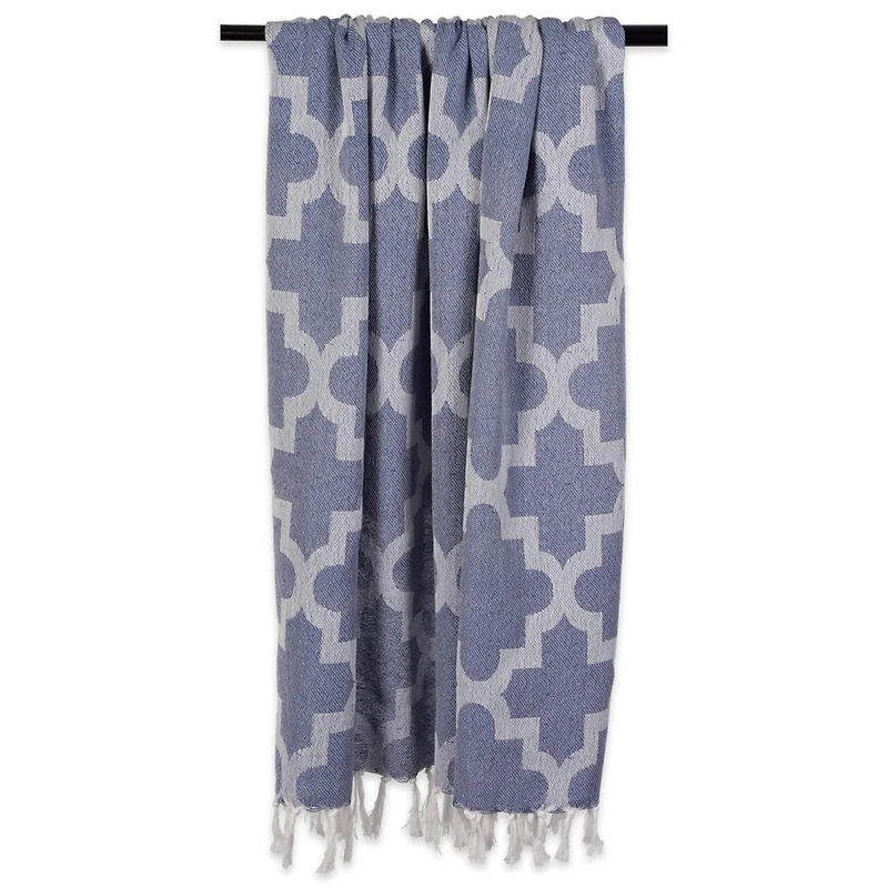 DII® French Blue Lattice Throw