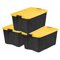 Iris® 94 Qt. Yellow, Plastic Storage Bins, , 3 Ct