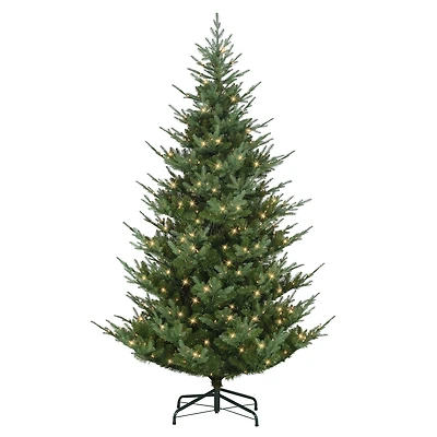 9ft. Pre-Lit Hillside Spruce Artificial Tree, Clear Lights