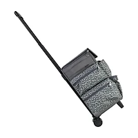 Everything Mary Gray & White Teacher Rolling Tote