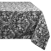 Damask Black Tablecloth 60" x 84"