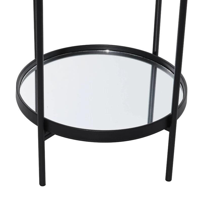 15" Black Contemporary Accent Table