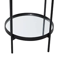 15" Black Contemporary Accent Table