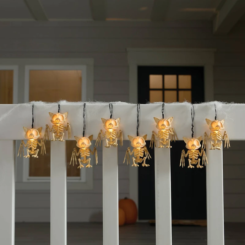 8ct. Skeleton Bats Icon LED String Lights by Ashland®