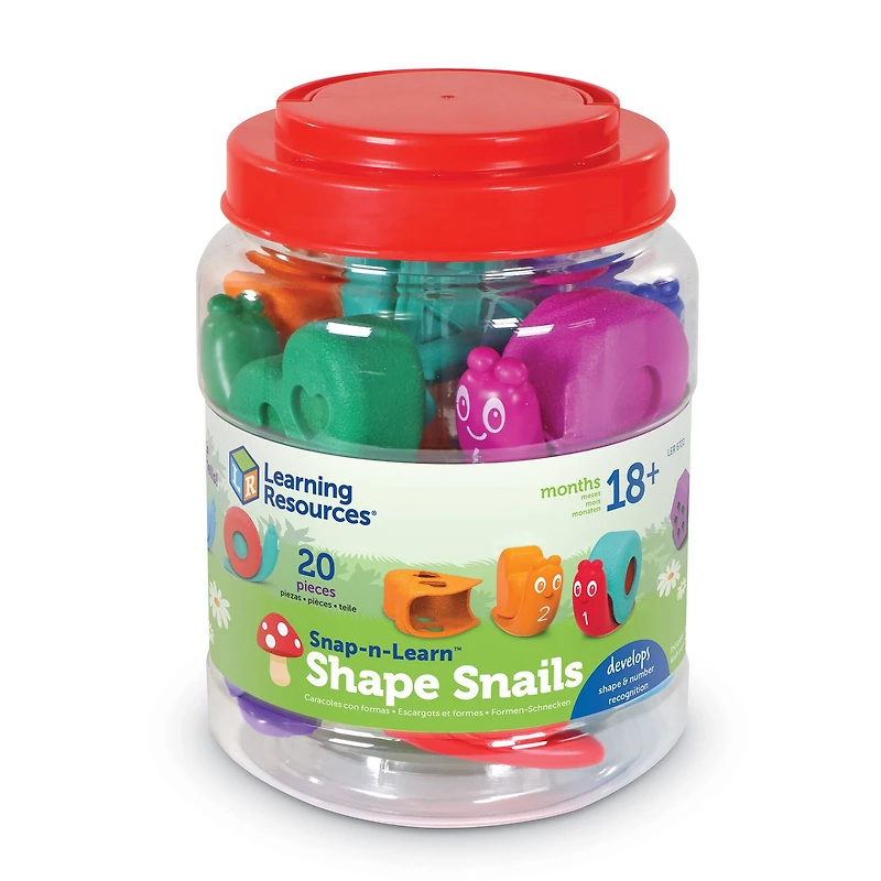 Learning Resources Snap-N-Learn Shape Snails