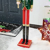 Glitzhome® 3.5ft. Wooden Christmas Soldier Nutcracker