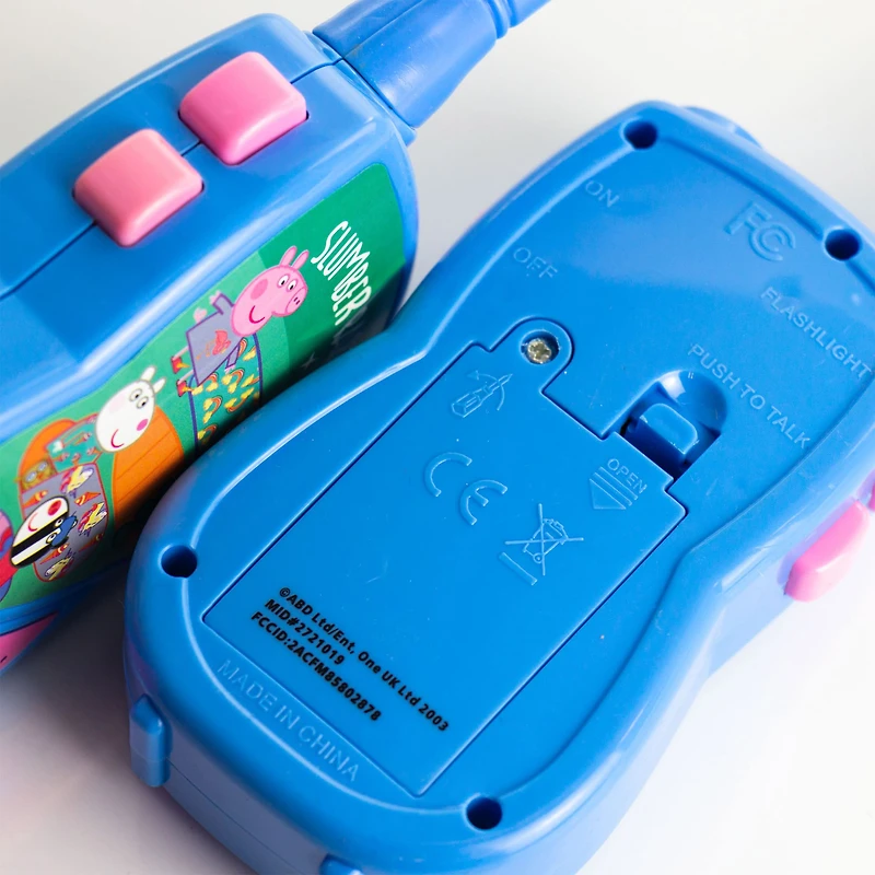 Peppa Pig Walkie Talkies with Built-in Flashlight