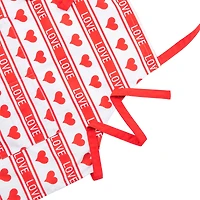 Glitzhome® 31.25" Fabric Valentine's Heart Apron