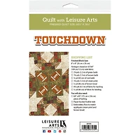 Leisure Arts® Touchdown Quilt Pattern