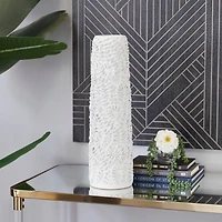 White Ceramic Contemporary Vase